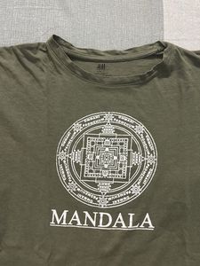 Olive Green Mandala T-shirt