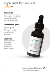 Minimalist Niacinamide Serum