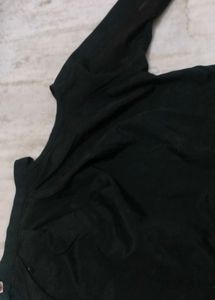 Black Cold Shoulder Top