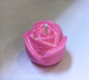 Pink coloured Rose Candle 🌹🕯️