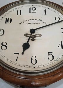 Vintage Anglo-Swiss Wall Clock