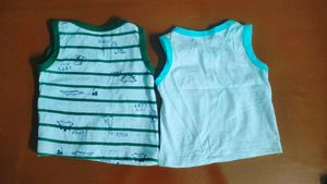 Unisex New Born Cotton Vests (Pack Of 2)