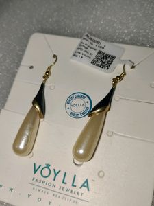 Voylla Long Pearl Earrings