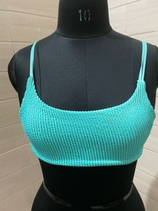 H&amp;M Blue Bikini Top