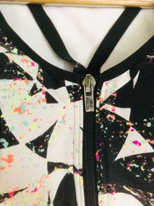 Victoria’s Secret Patterned Dual Zipper Sports Bra