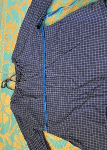 Check  Top Blue  Cotton.