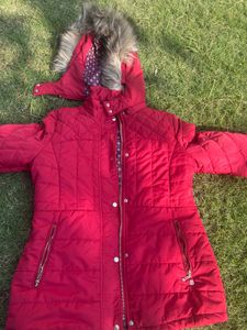 Red Padded Winter Coat