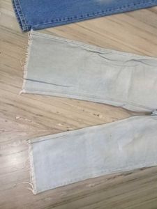 Two Blue Denim Jeans