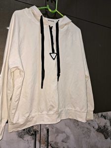 Sale 🎊🎆🎄🎉Embrace White Hoodie w Black Drawstr