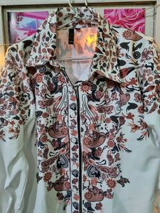 New Floral Print Shirt Women