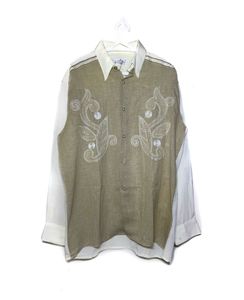 Vintage Nogaret Paris Embroidered Shirt