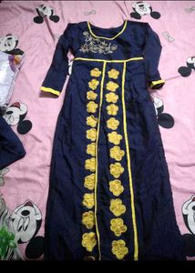 Elegant Navy Blue Kurta Set
