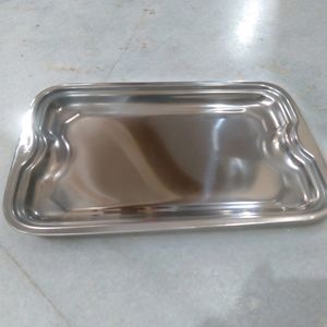 2 Stainless Steel Bowl With Tray