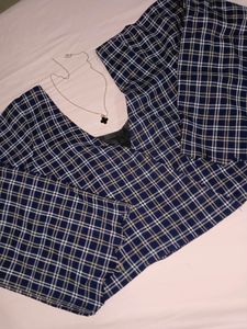 Blue Stripe Top 🤍