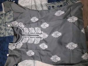 Chikan Embroidered Beatuiful Short Kurta 😇♡☆