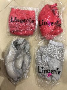 Pack Of 2 Lace Bra & Panty Set