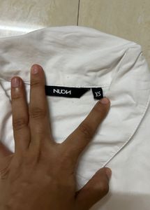 Westside Cropped White Shirt