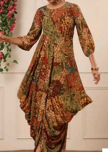 New With Tag Dhoti Style Dress Gown