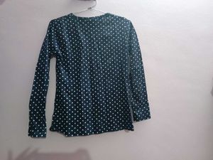 Polka Dot Long Sleeve Top