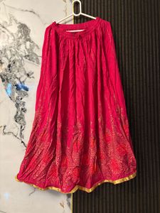 Pink Ethnic Skirt