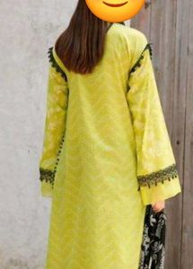 Chartreuse Printed Salwar Kameez