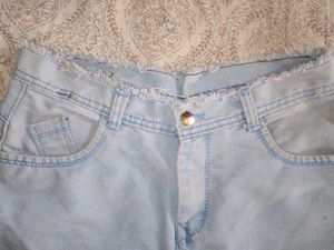 Light Blue Bootcut Denim For Girls 🫧