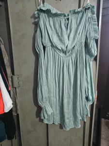 Off Shoulder Mint Dress