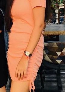 Peach Bodycon Dress