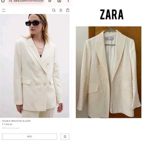 Zara Double-Breasted Blazer
