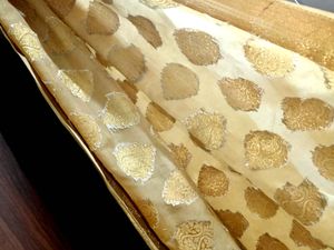 Elegant Gold Banarasi Silk Dupatta