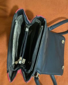 Elegance Red And White Satchel