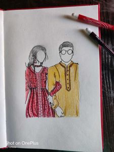 Custom Couple Portrait Drawing