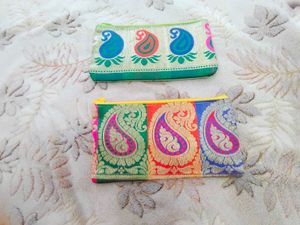 Women Multi Colour Pouch (Pack Of 2)