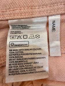 H&amp;M Cotton Dungaree Shorts-Apricot