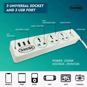 NSSME Extension Board With USB, 3 Shockets