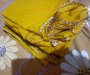 Elegant Mustard Yellow Kurti set with Dupatta