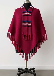 Vintage Style Tassel Poncho