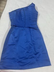 Royal Blue One-Shoulder Dress - S