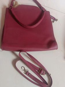 Two Handbags With Adjustable Belt