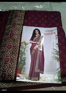 Art silk Saree With Blouse Piece
