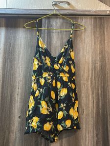 H&amp;M Lemon Print Romper