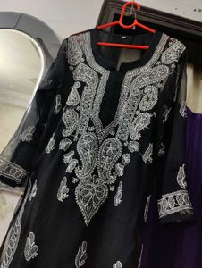 Elegant Black Georgette Kurta
