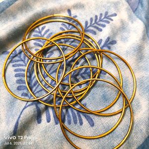 Gold-tone Necklace &amp; Earring Set With Bangles