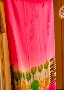 Brand New Saree(Printed Nd Lace Border)