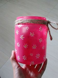 Hand Painted Plastic Decoration Pot