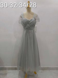 Gray Tulle Dress