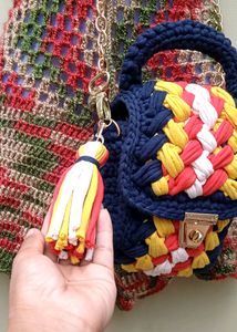 Stunning T-shirt Yarn Sling Bag