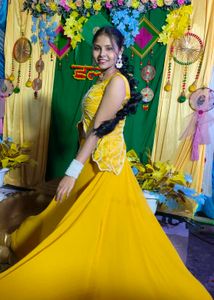 Yellow  skirt with top