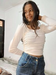 White Party Wear Top