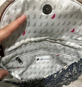 Sakroots Blue Floral Crossbody Bag